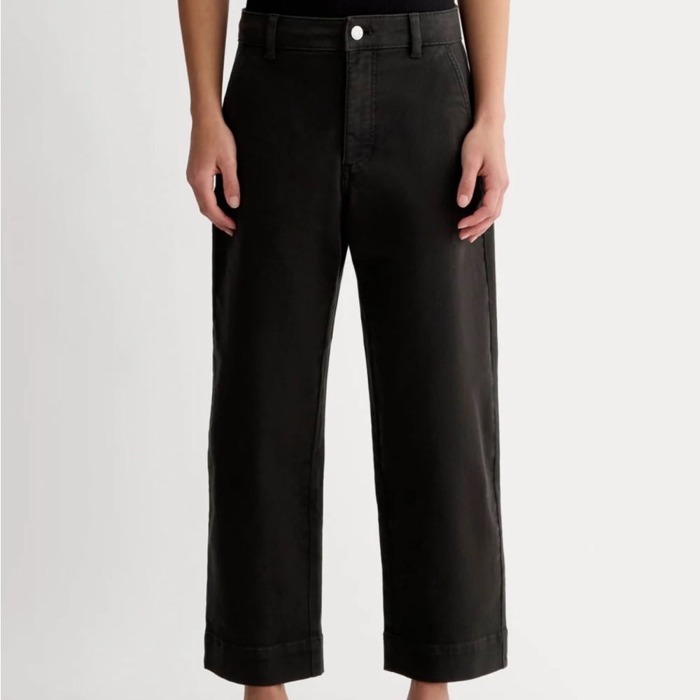 Everlane Black Straight-Leg Pants
